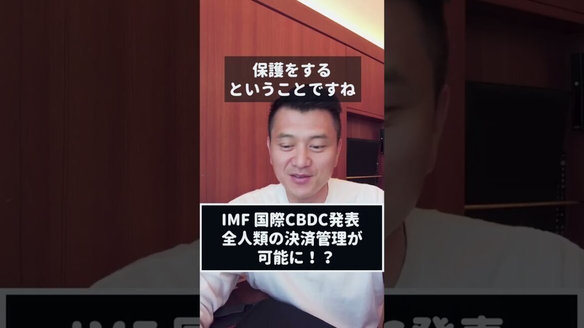 IMF 国際CBDC発表、全人類の決済管理が可能に！？ #shorts