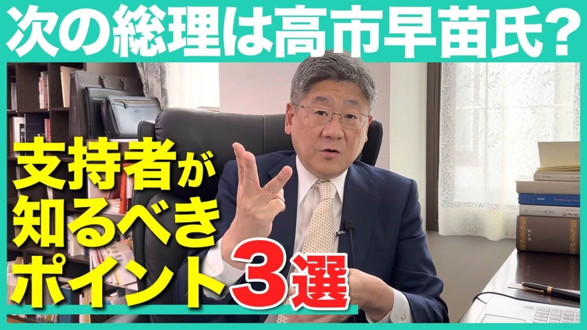 【支持者必見】高市早苗氏が総理になるには？知っておきたい３つのポイント #小川栄太郎