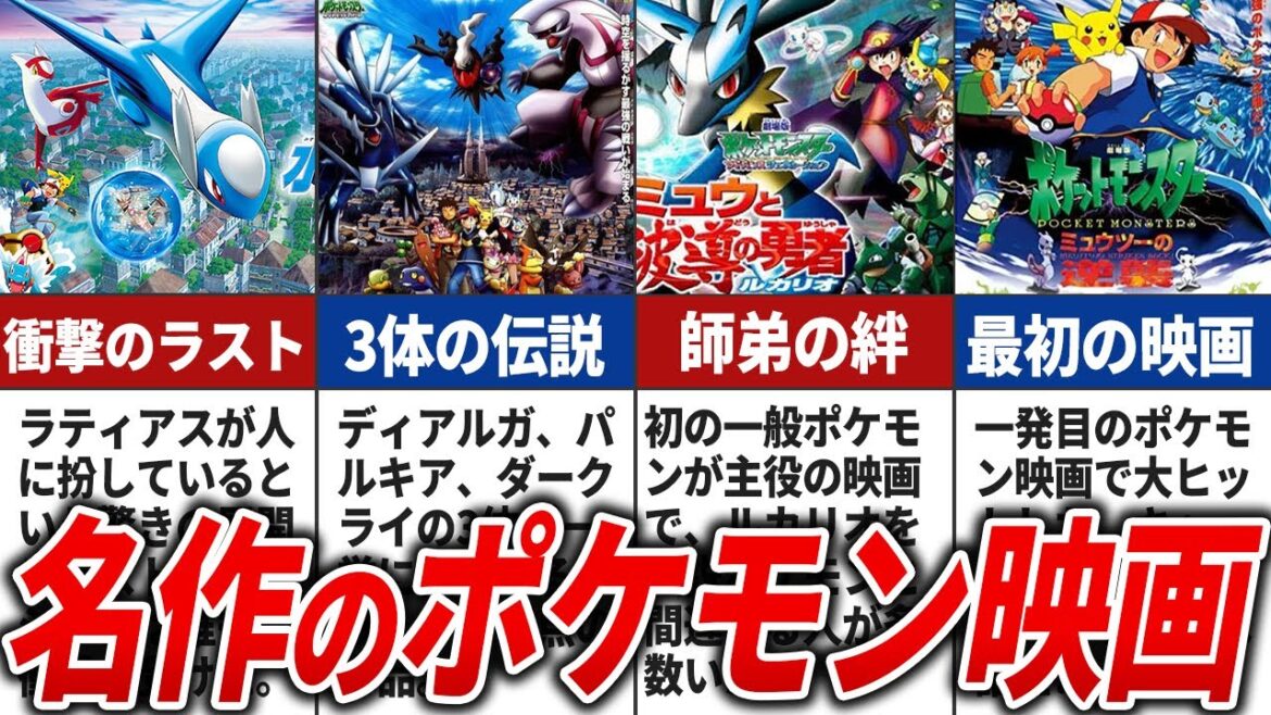 名作すぎるポケモン映画ランキングTOP15【ポケモン映画】