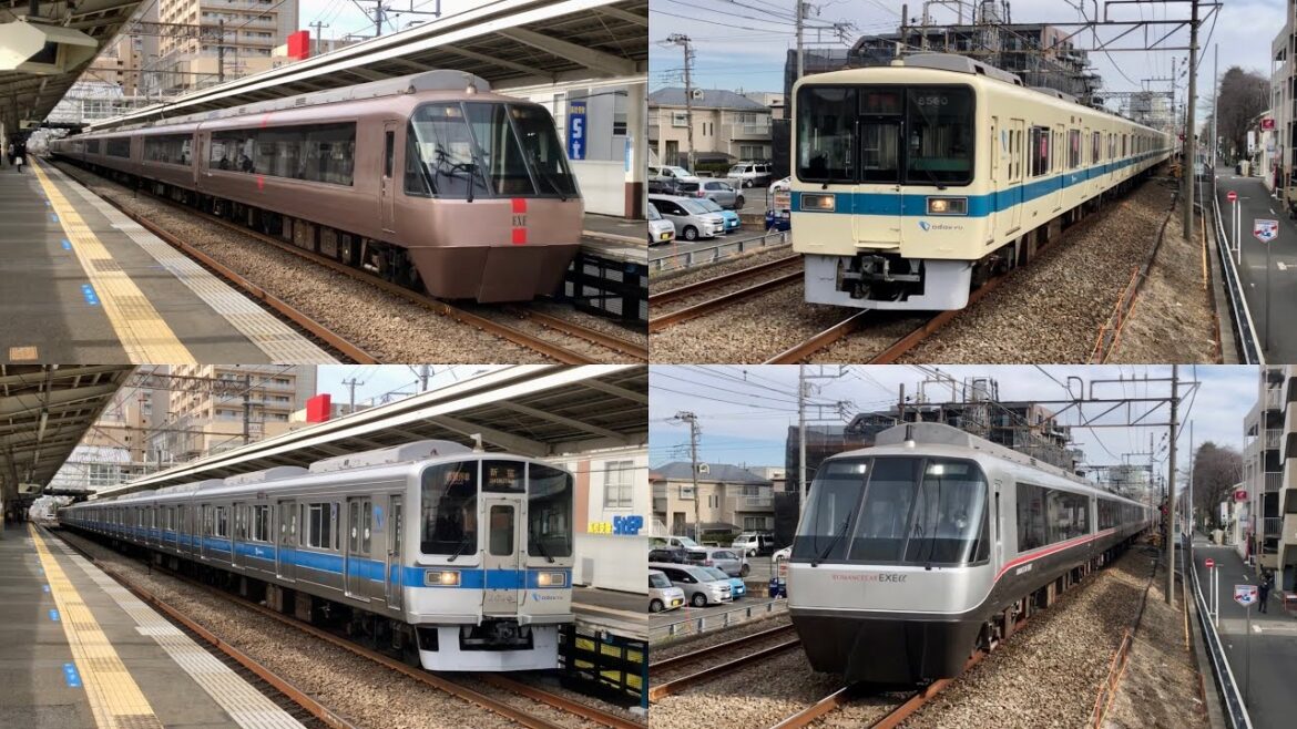 小田急線 小田急相模原駅 発着・通過場面集