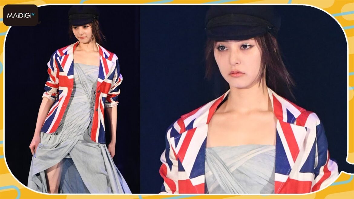 新木優子、大胆スリットで美脚すらり　TGCでクールにウオーキング