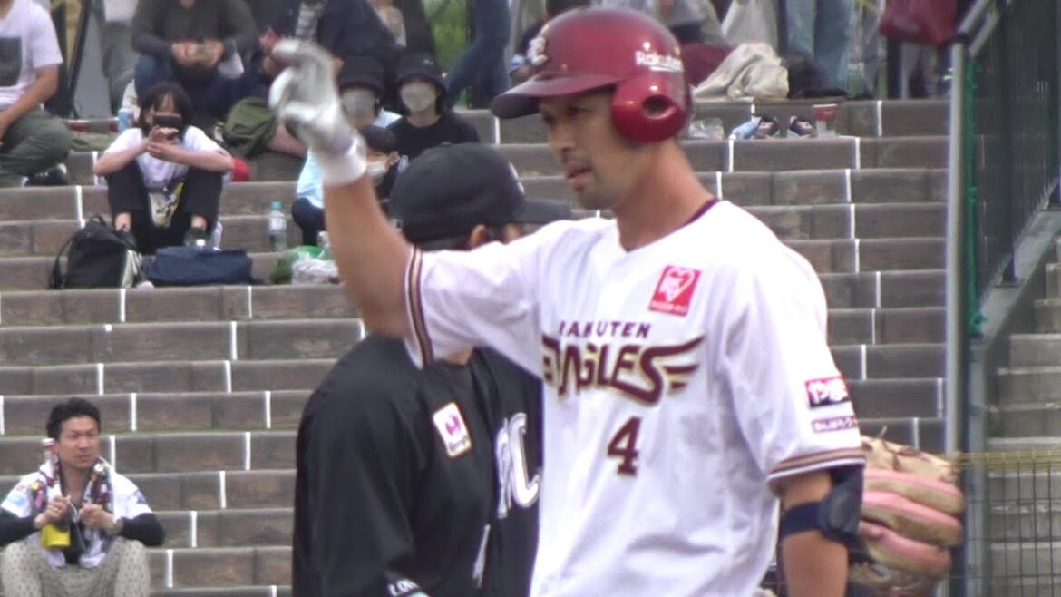 楽天 マスター阿部寿樹選手 復活の一打！小さく昇り龍2023.5.21