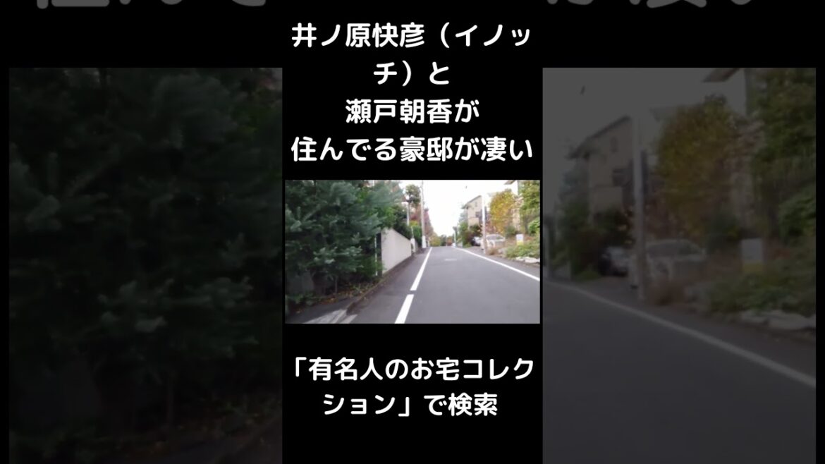 井ノ原快彦（イノッチ）と 瀬戸朝香が 住んでる豪邸が凄い #Shorts #豪邸見学ツアー #JapanLuxuryHouse