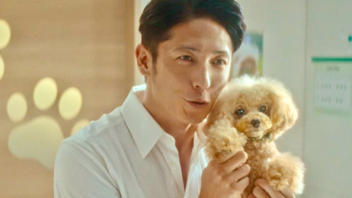 玉木宏、もふもふトイプードルとリズミカルにお願い／犬用ノミ・マダニ駆除剤「クレデリオ」CM＋コメント