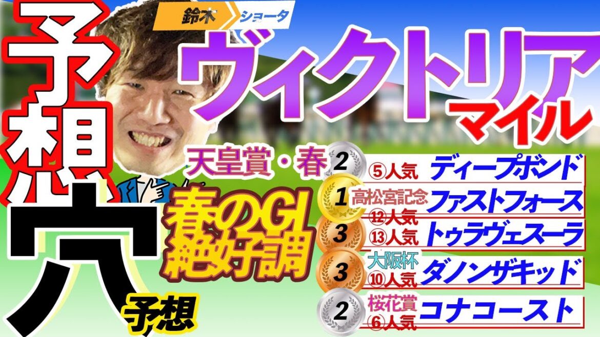 【穴馬予想】GⅠヴィクトリアマイル 穴馬予想　【元競馬専門紙記者】