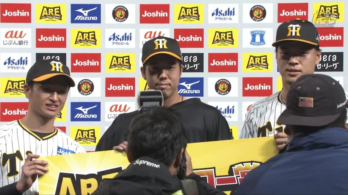 【#青柳晃洋 選手、#近本光司 選手、#佐藤輝明 選手のヒーローインタビュー、#岡田彰布 監督インタビュー】 5月12日(金) 阪神vsDeNA(甲子園) 【#青柳晃洋 選手、#近本光司 選手、#佐藤輝明 選手のヒーローインタビュー、#岡田彰布 監督インタビュー】 5月12日(金) 阪神vsDeNA(甲子園)