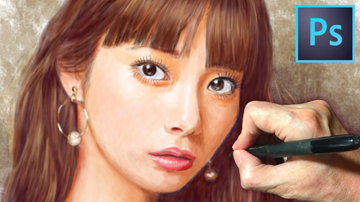 「新川優愛」を描いてみた。/Photoshop Draw a portrait Yua Shinkawa
