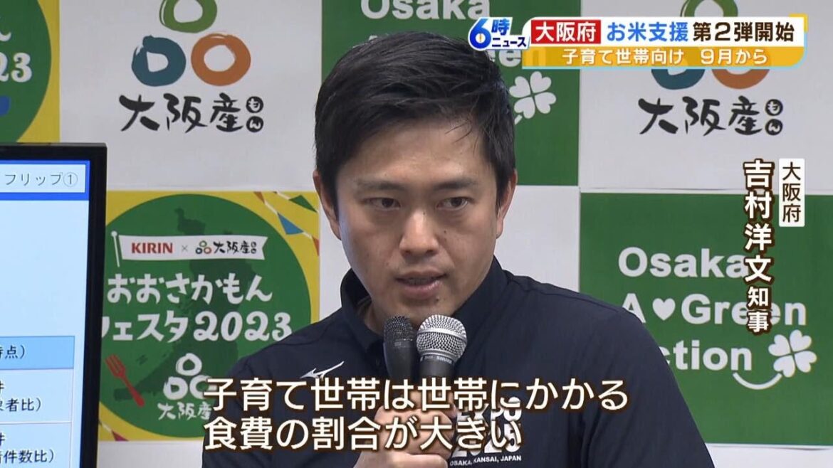 大阪府『米10kg支援の第2弾』を実施!吉村知事「子育て世帯は食費割合が大きい」(2023年5月17日) 大阪府『米10kg支援の第2弾』を実施!吉村知事「子育て世帯は食費割合が大きい」(2023年5月17日)