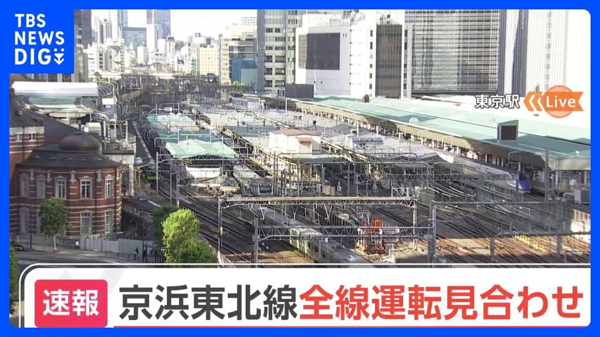 【速報】京浜東北線・東海道線で運転見合わせ　信号装置不具合　運転再開は午後4時半ごろの見込み｜TBS NEWS DIG