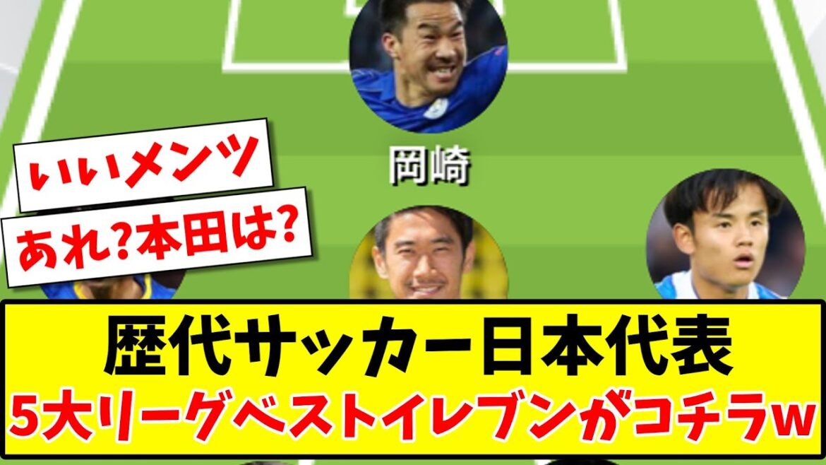 【5大リーグ縛り】歴代サッカー日本代表 5大リーグベストイレブンがコチラwww【2ch反応】【サッカースレ】