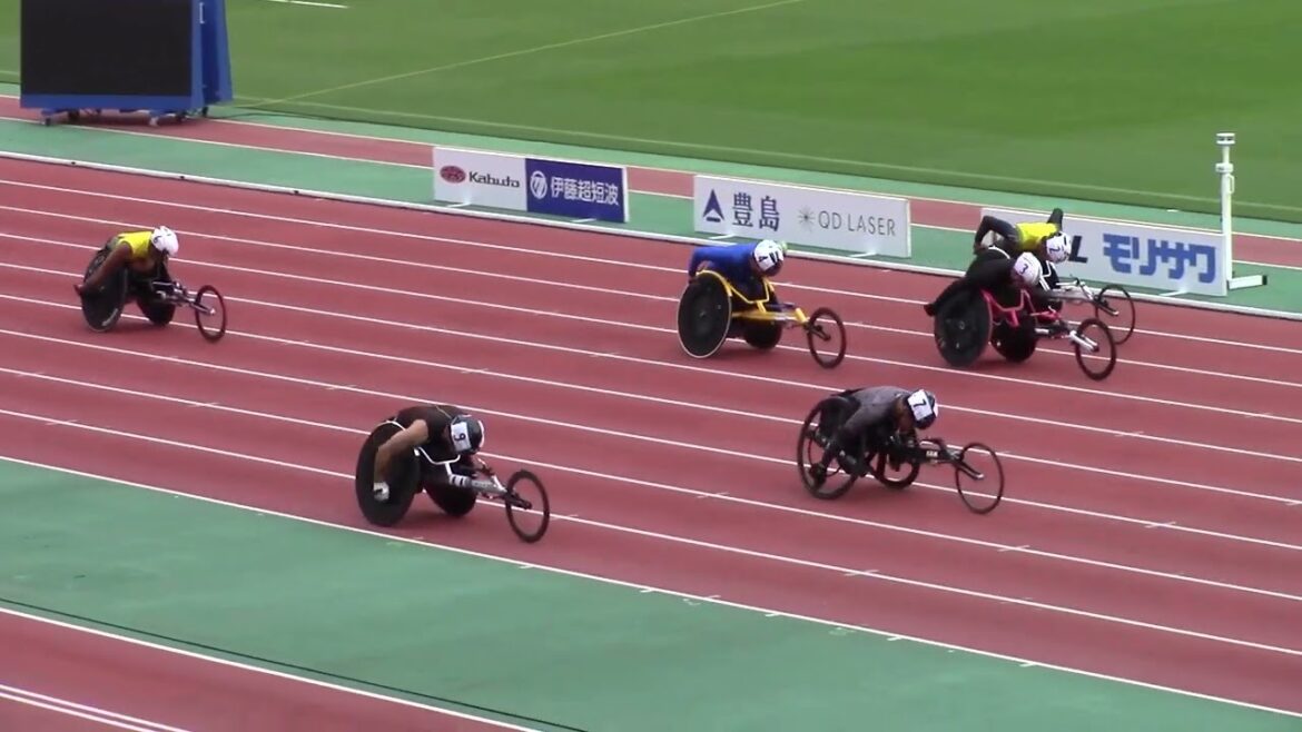 T52 男子 100m 決勝 (+0.1)：2022 第33回 日本パラ陸上競技選手権大会