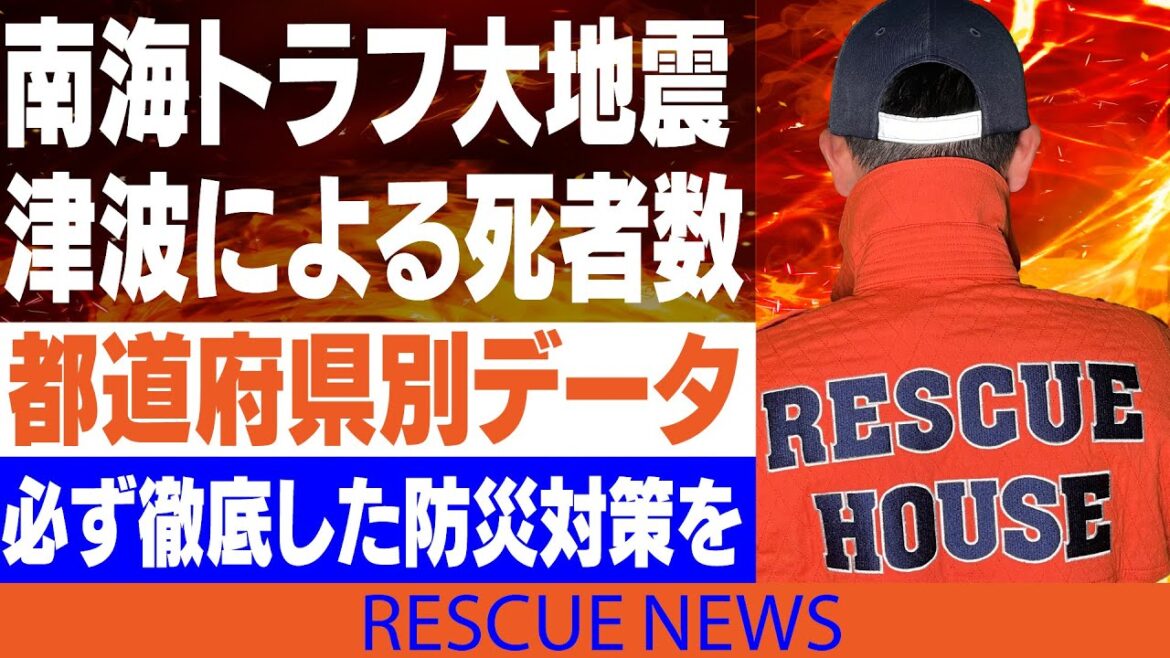 【都道府県別】南海トラフ大地震の大津波の死者数は…??消防レスキューが推定数を公開#Shorts