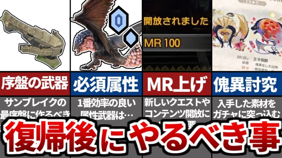 【新規＆復帰勢必見】最新環境まで駆け抜ける爆速攻略法【モンハンライズサンブレイク】