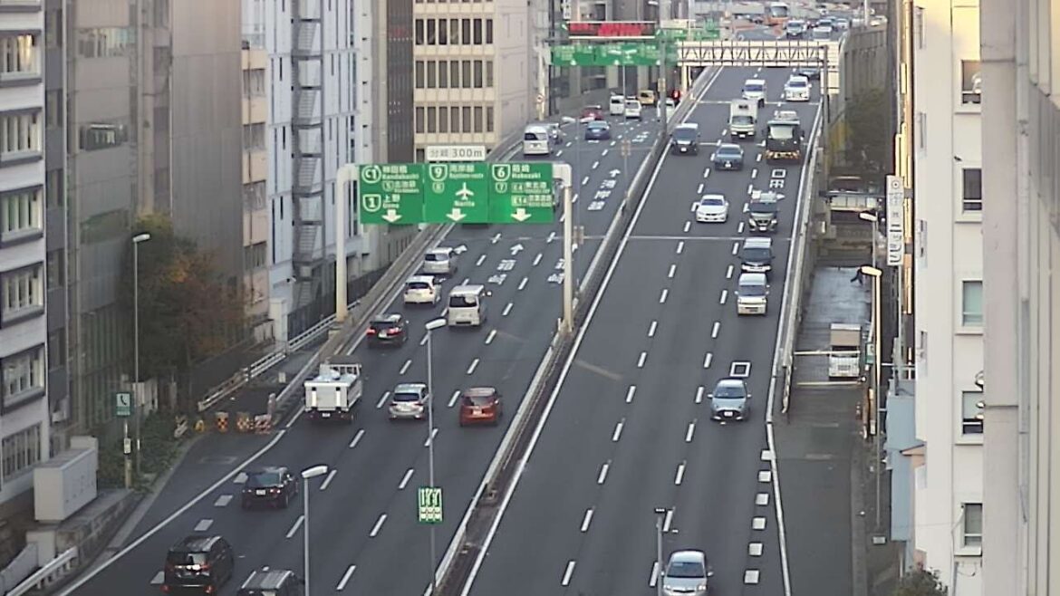 【LIVE】首都高 都心環状線 宝町付近 ライブカメラ/Tokyo highway Live Camera　2023/06/21 0:15～