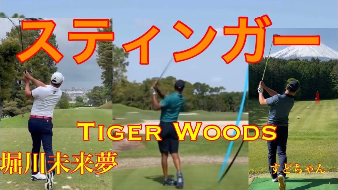 タイガーウッズ★堀川未来夢【スティンガーショット】やってみた