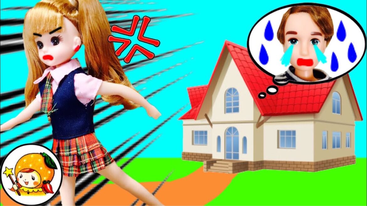 リカちゃん 家出をしてあこがれの一人暮らし❤ 新しいハウスに可愛いお部屋❤ おもちゃ バービー ゲッタウェイ 人形 アニメ ここなっちゃん