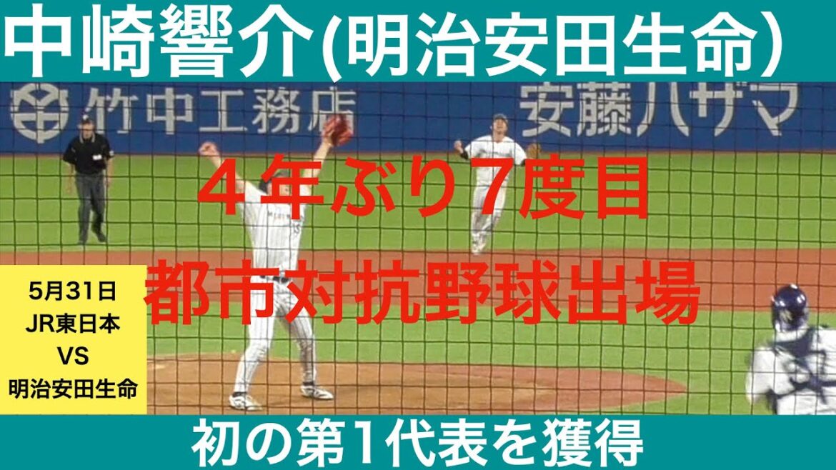 中﨑響介 （明治安田生命）全球ハイライト　1回無失点
