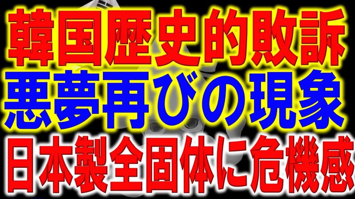 日韓訴訟で遂に国際裁判所で決着へ。第三国で出された答えの内容が･･･経済危機再び！？あの悪夢と同じ現象が起き、遂に韓国経済崩壊の始まり。韓国が日本バッテリー業界の超大規模な投資計画に危機感を表明！