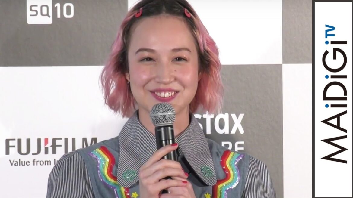 水原希子の妹・佑果、新型「チェキ」に驚き　オススメ撮影法も明かす　「instax SQUARE SQ10」発表会1