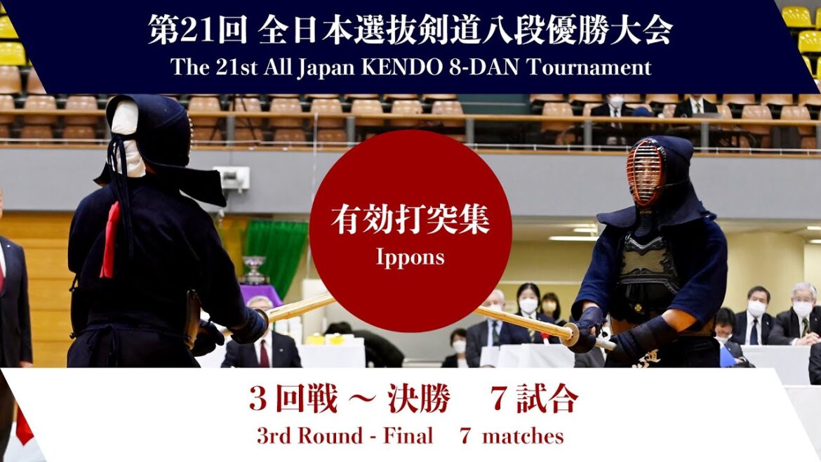第21回全日本選抜剣道八段優勝大会 ３回戦〜決勝　有効打突集