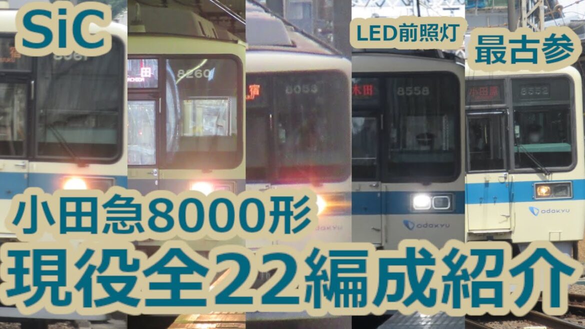 製造から40年！最多数派は2編成！？小田急8000形 現役全22編成を紹介！ [ゆっくり解説]