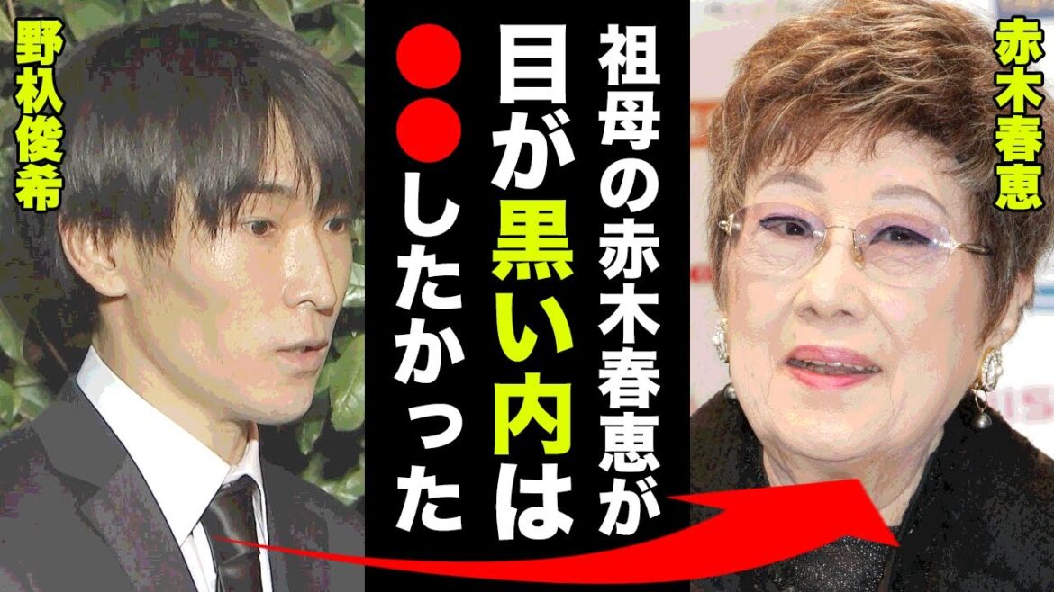 野杁俊希の階段転倒事故の真相...突然の訃報と祖母・赤木春恵に伝えた言葉に涙腺崩壊...「祖母の目の黒いうちに●●することが...」