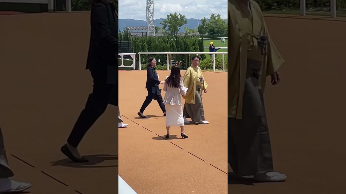 歌舞伎俳優中村芝翫さん、橋之助さん、京都競馬場#shorts