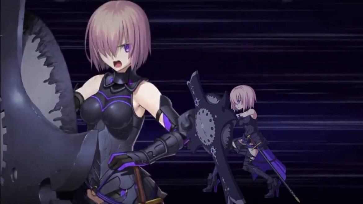FGO　真名解放マシュ　cv比較　種田梨沙ver＆高橋李依ver　宝具+EXアタック