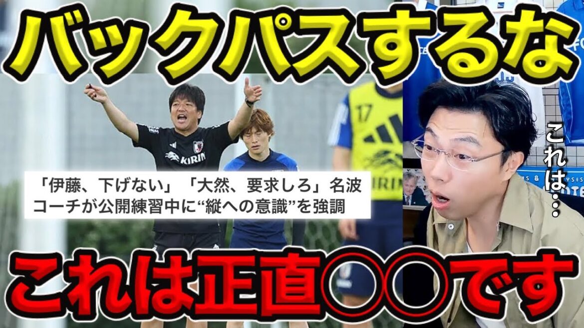 【レオザ】日本代表名波コーチの練習中での発言について／これは正直◯◯です【切り抜き】