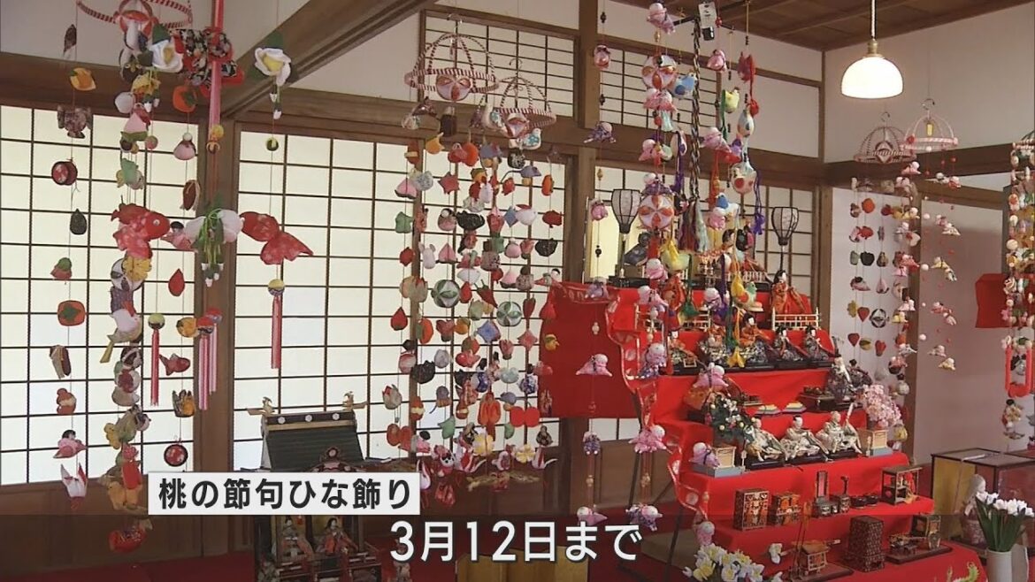 「桃の節句ひな飾り」の展示会　市民から寄贈されたひな人形の展示会　静岡・沼津御用邸記念公園