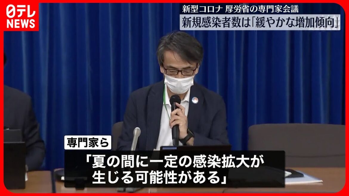 【新型コロナ】「緩やかな増加傾向…夏の間に一定の感染拡大の可能性」