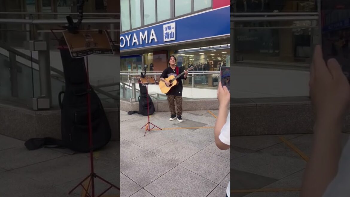 柏駅に 優里 さんが 出勤前に良い声が聞けました20230613