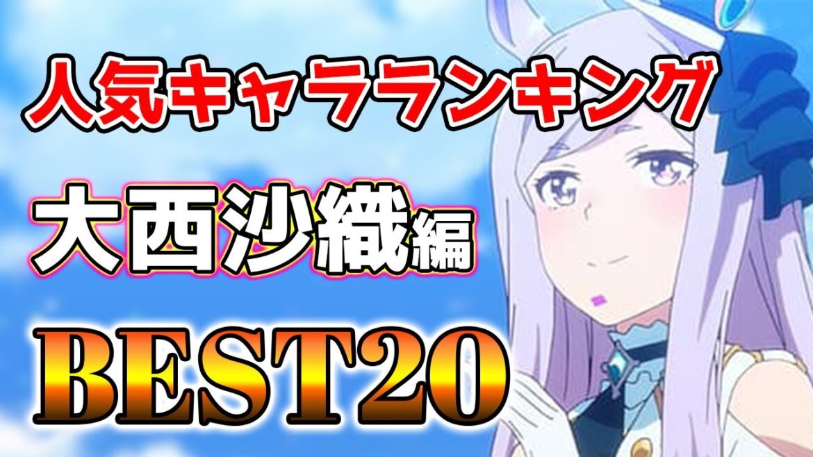 【大西沙織】大西沙織人気キャラランキングアニメBEST20！【アニメ】＃大西沙織＃声優＃ボイス