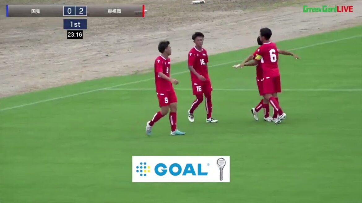 ハイライト【九州IH2023男子】準決勝　国見 vs 東福岡 　第75回 全九州高校サッカー競技大会