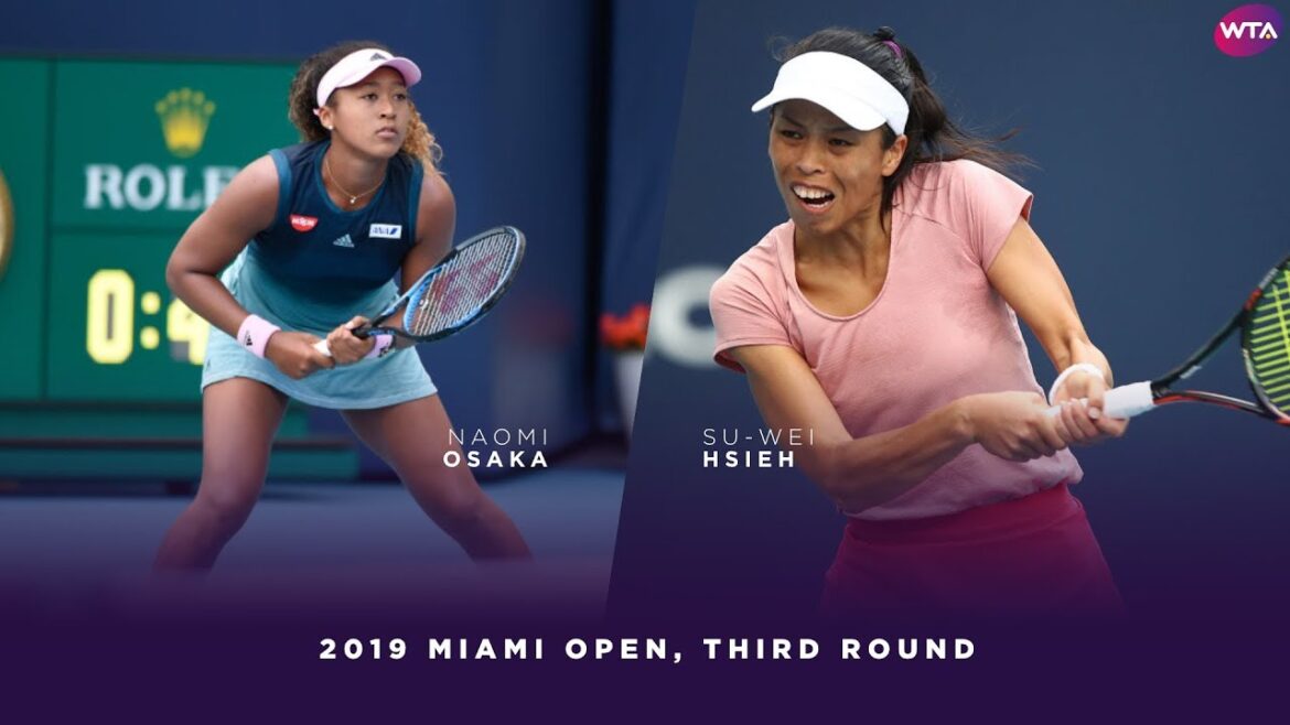 Naomi Osaka vs. Hsieh Su-Wei  | 2019 Miami Open Third Round | WTA Highlights