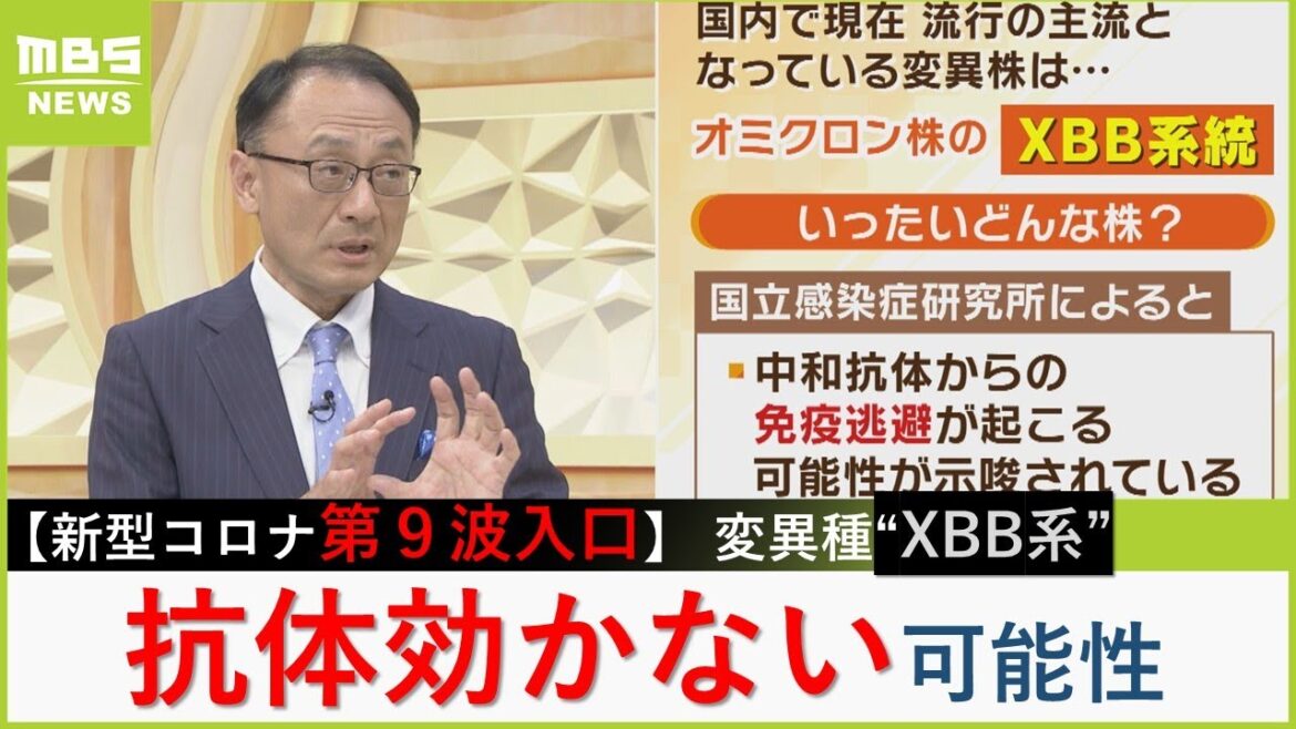 【新型コロナ第９波】 現在流行中の変異株『ＸＢＢ系統』は“免疫逃避”の可能性「ワクチンで獲得した抗体が効かなくなるかも」【MBSニュース解説】（2023年6月19日）