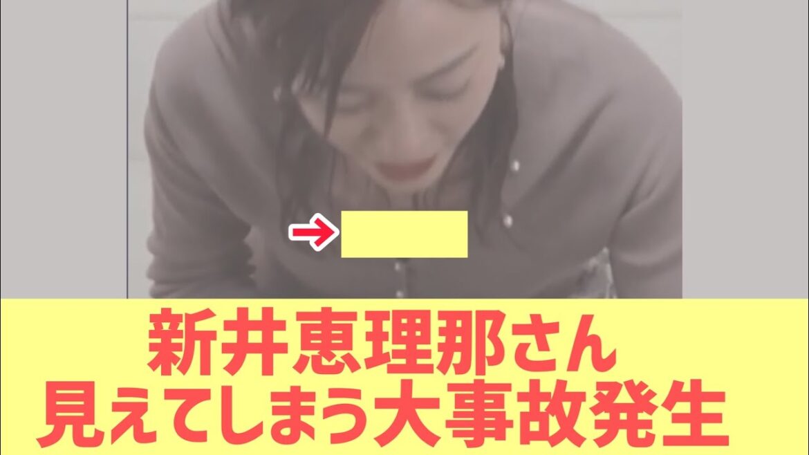 【大事故】新井恵理那さんチラ見えしてしまう【美女　アナウンサー グラビア モデル アイドル】