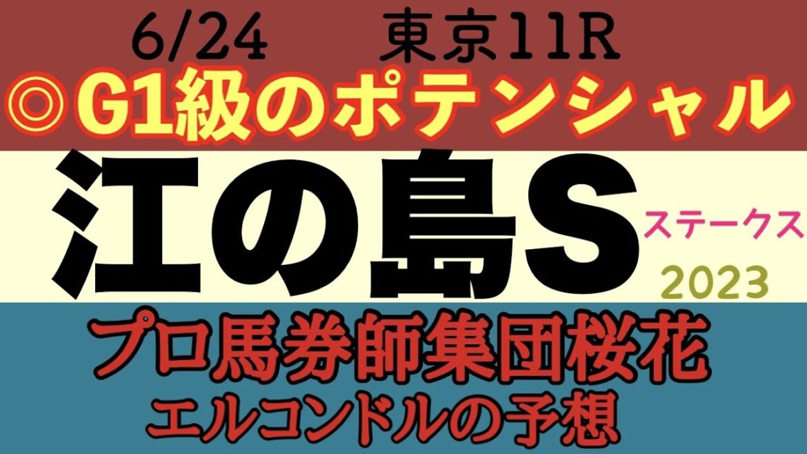 プロ馬券師集団桜花エルコンドル氏の江の島ステークス2023予想！！４歳から６歳までの将来楽しみなメンバーが揃ったがここでは一枚も二枚も能力が上のG1級の馬がいる！