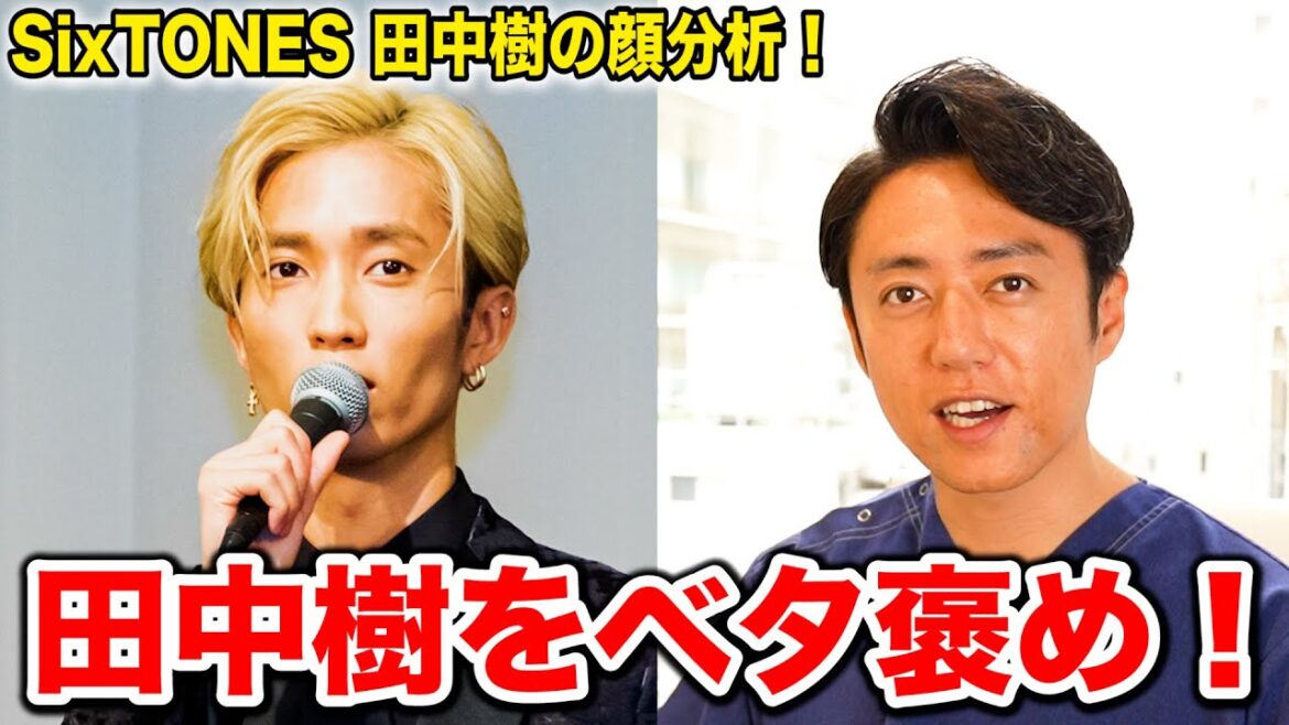 【SixTONES】美容外科医がベタ褒め田中樹の顔を完全分析してみました！！