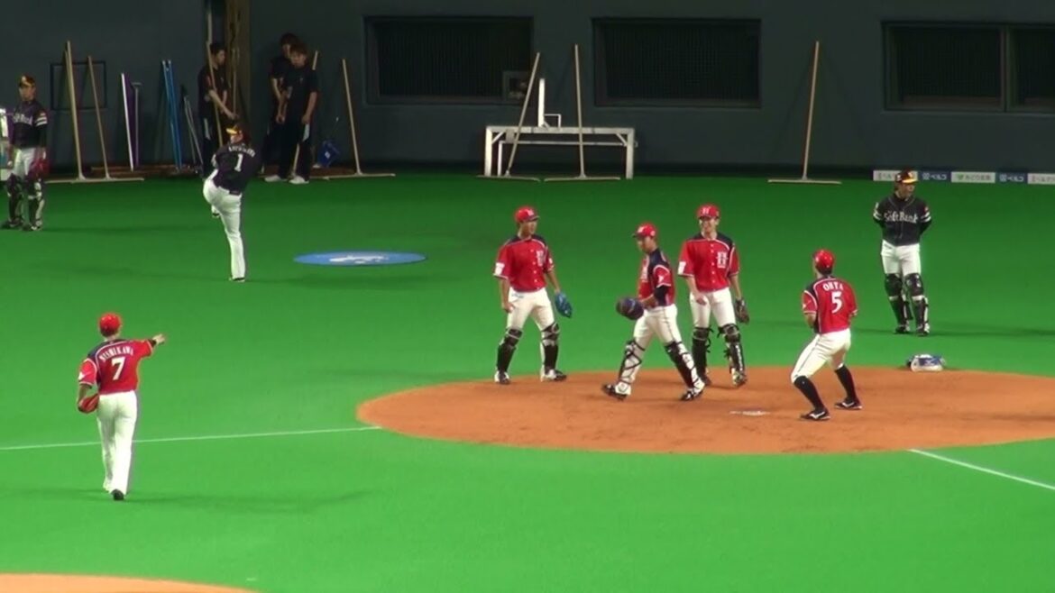 20190628 トレードで新加入した宇佐見真吾も一緒に！キャッチャー送球練習