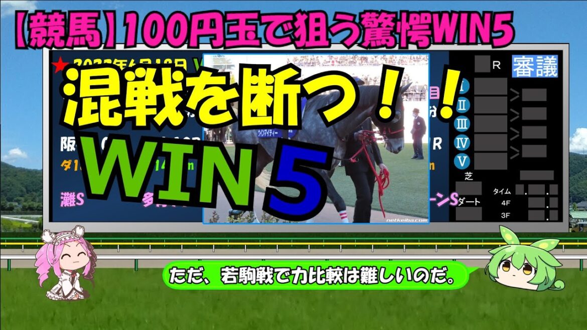 WIN1も2着3回...【目指せ！高額配当的中】2023/6/18 マーメイドS、ユニコーンS週WIN5解析動画_100円玉で狙う驚愕WIN5