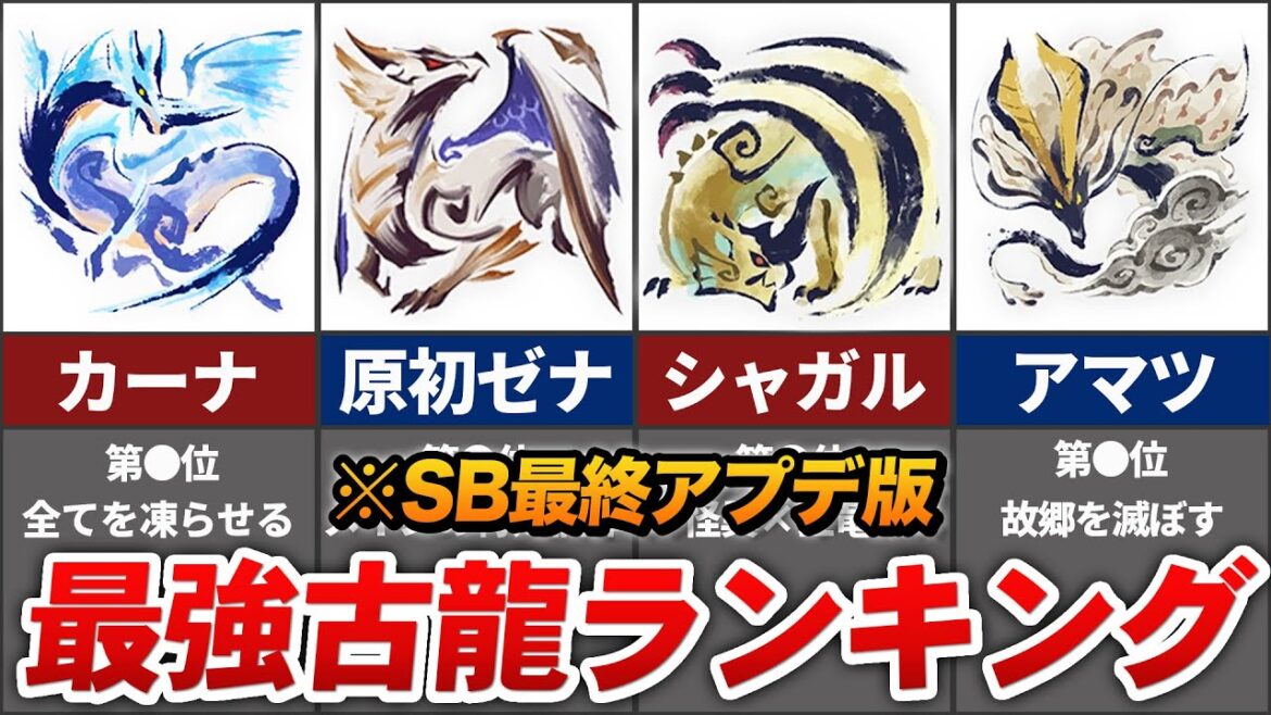 【※最終アプデ版】サンブレイクの最強古龍ランキング TOP13【モンハン】