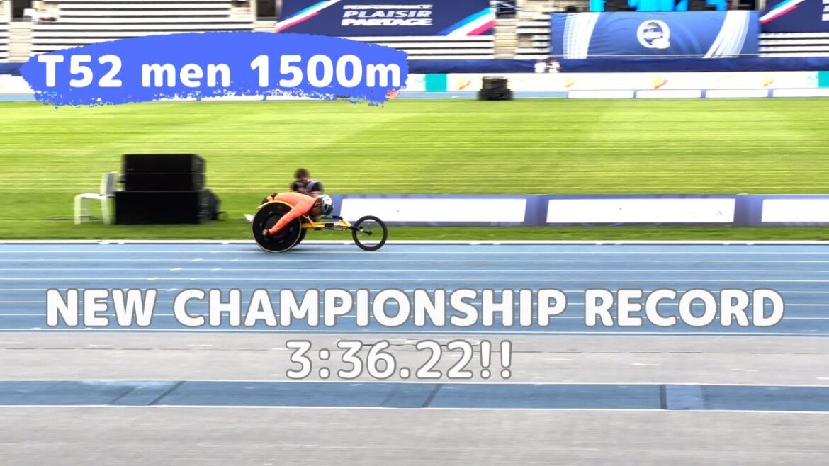 【パラ陸上世界選手権パリ】T52 men  1500m Final | SATO Tomoki 🇯🇵 大会新🚀優勝