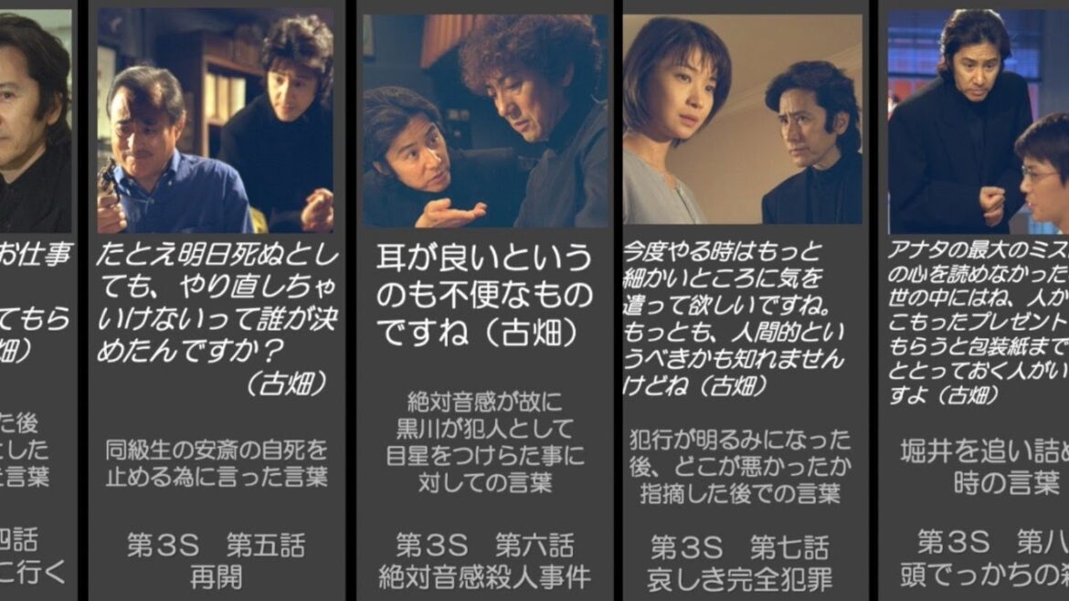 【古畑任三郎】各話のシビれる名言集 ※ネタバレ含みます