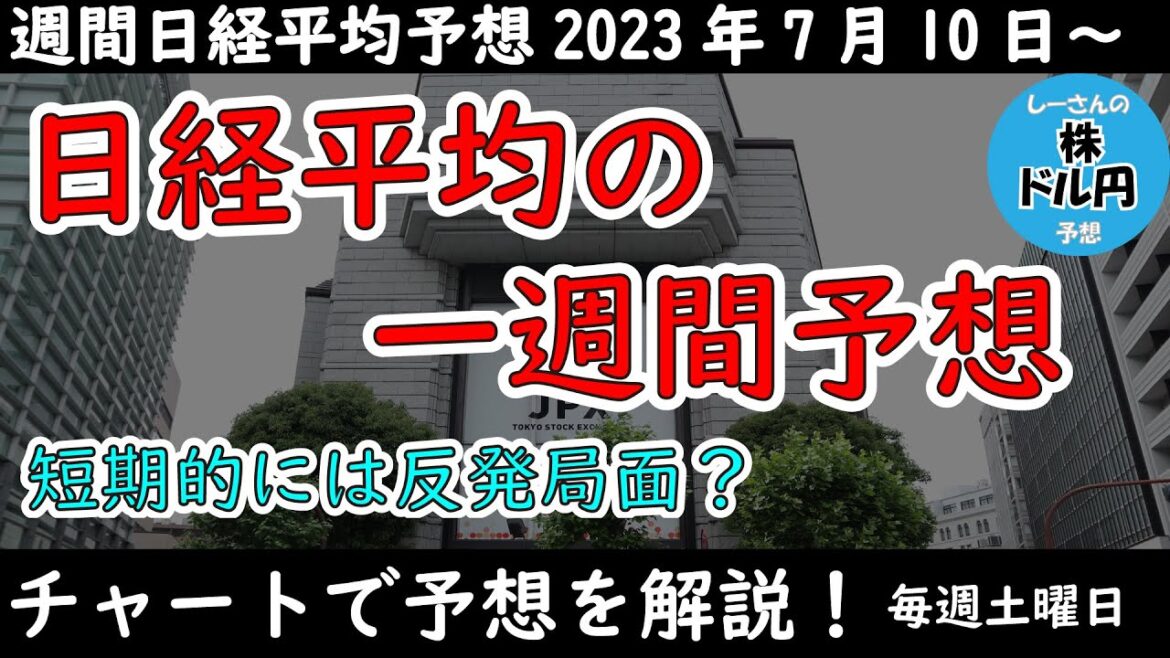 【日経平均の予想】下げ止まったとしても安心できない日経平均【週間日経平均予想 2023/7/10～】