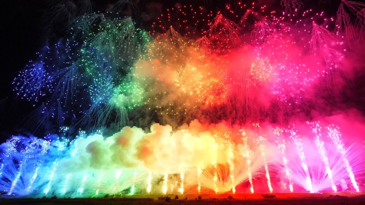 【4K】2017  神明の花火 グランドフィナーレ♪ Most Amazing Fireworks in the World【JAPAN】（演出：宮川 拓也氏）