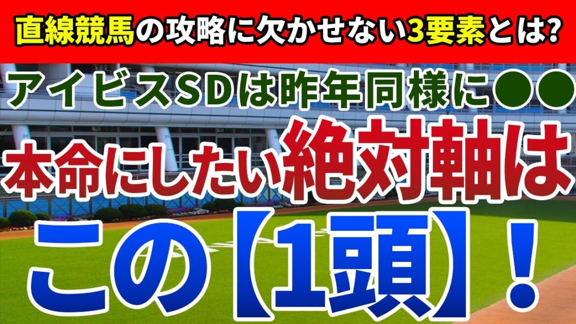 アイビスサマーダッシュ2023【絶対軸1頭】公開！なぜ、昨年は例外的に差しが決まったのか？夏の新潟名物、直線競馬を制するのはアノ馬！