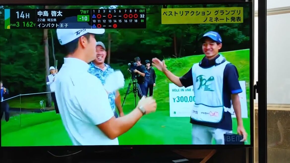 中島啓太選手人生初のホールインワン❣