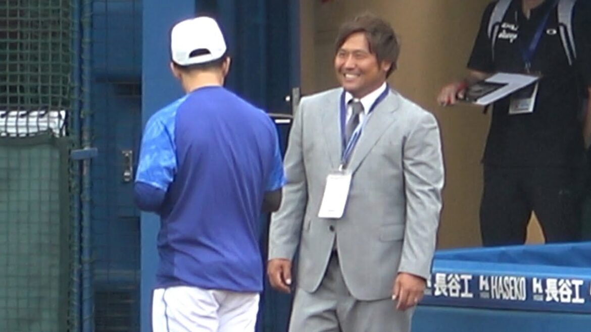 今日が初の解説だった平田良介！仲良しの大島や福田などと試合前にお喋り (2023/06/30)