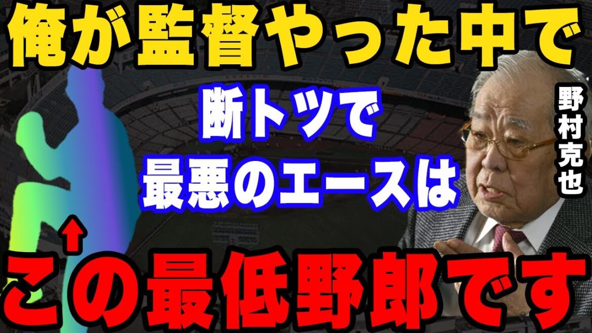 野村克也「あいつは痛い、痛いばかり言う仮病の常習犯！！あいつだけは絶対に見習っちゃいかん」。ノムさんが監督時代に酷評したエースとは。